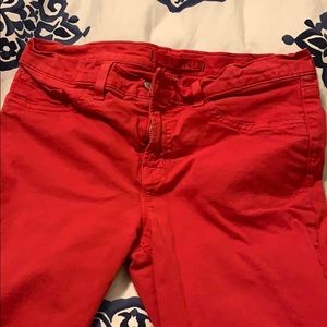 J Brand Red Skinnies